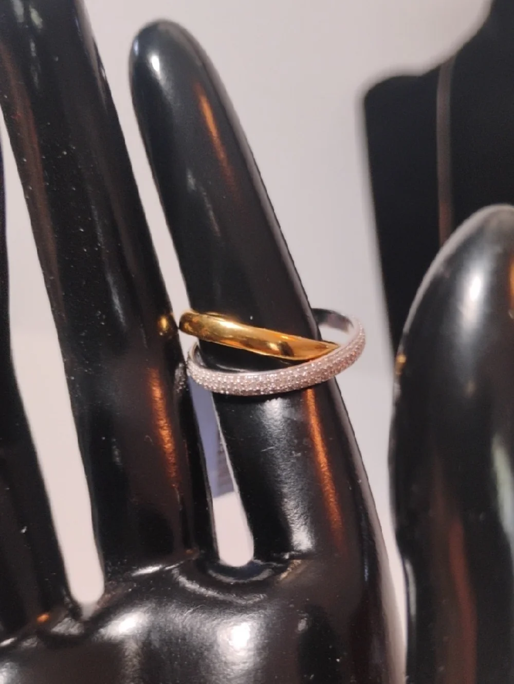 925 Sterling Silver 0.5 CTW Diamond Ring Set New With Tags $1300 - Picture 3 of 9